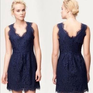 Joie Rori Navy Lace Dress